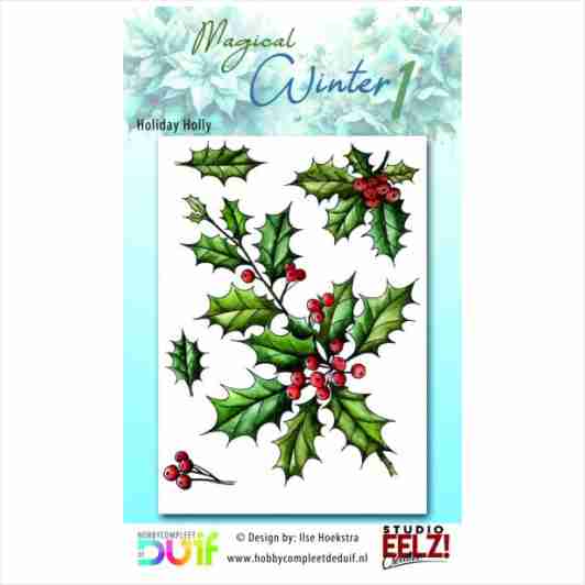 2024022_Studio-EELZ-Clear-Stamps-Magical-Winter-1-Holiday-Holly